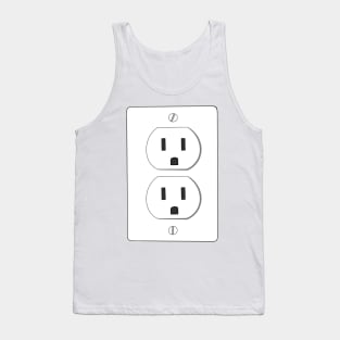 April Fools Charging Socket Tank Top